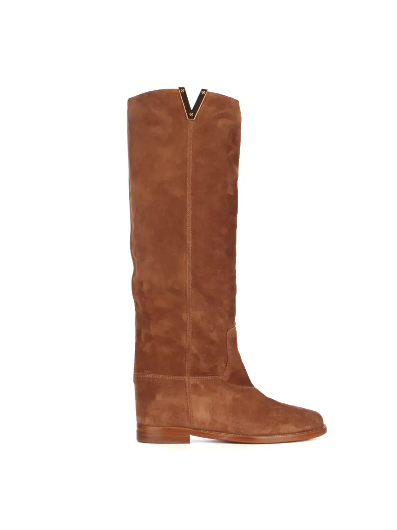 Via Roma 15 Stivali Donna Grigio in Pelle miniatura 2