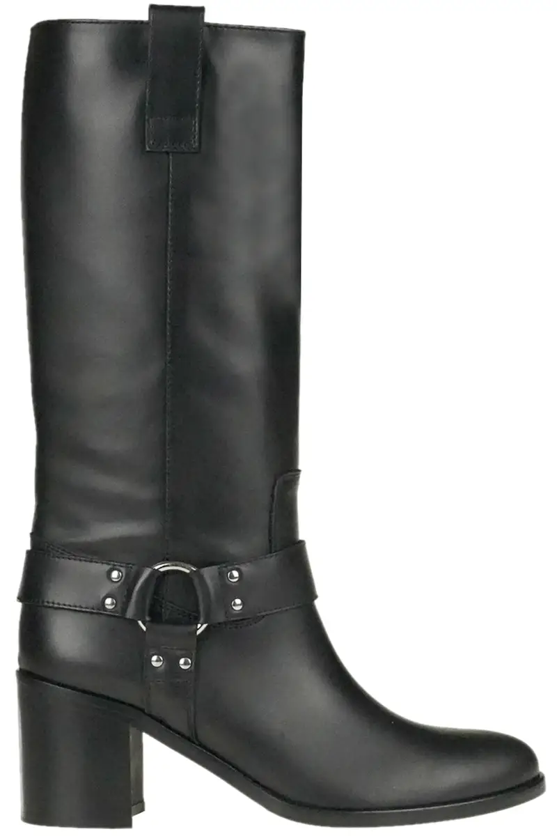 Stivali in pelle Nero