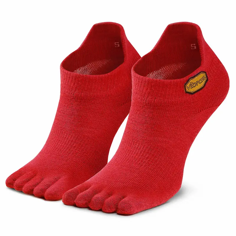 Calzini corti Vibram Fivefingers Athletic No Show S18N04 Rosso