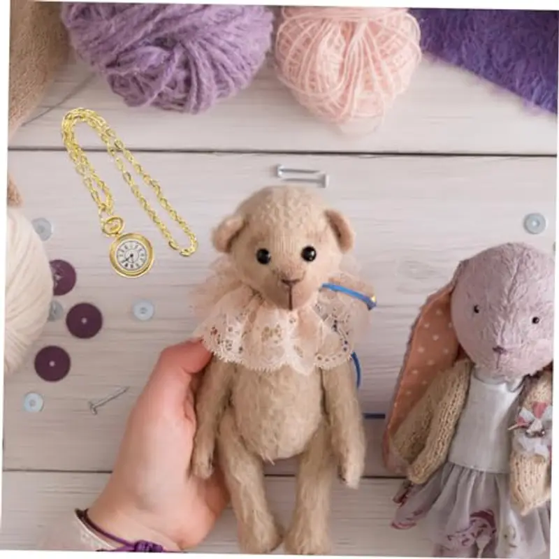 VICASKY Mini Orologio Da Tasca Vintage Per Decorazione Di Case Delle Bambole Accessorio Per Miniature Per Scenari miniatura 2