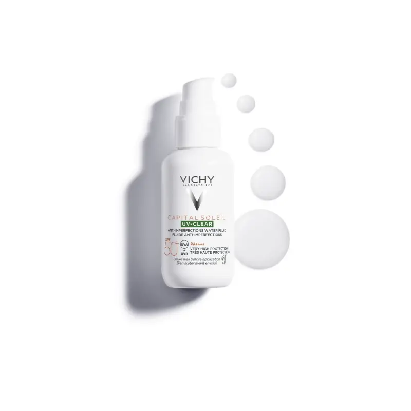 Capital Soleil Capital Soleil UV-Clear Fluido Anti-Imperfezioni SPF50+ - Crema viso pelle grassa miniatura 3