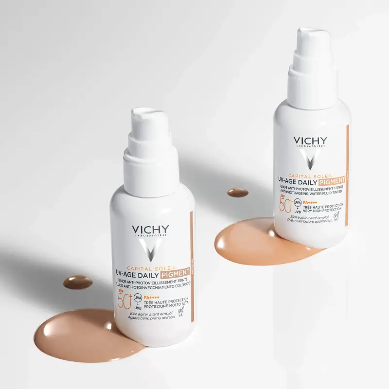 Capital Soleil UV-Age Daily Pigment Medium SPF50+ - Crema colorata viso, Protezione solare viso miniatura 2