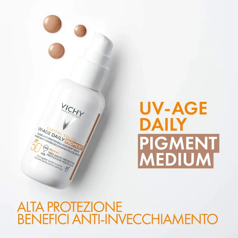 Capital Soleil UV-Age Daily Pigment Medium SPF50+ - Crema colorata viso, Protezione solare viso miniatura 5