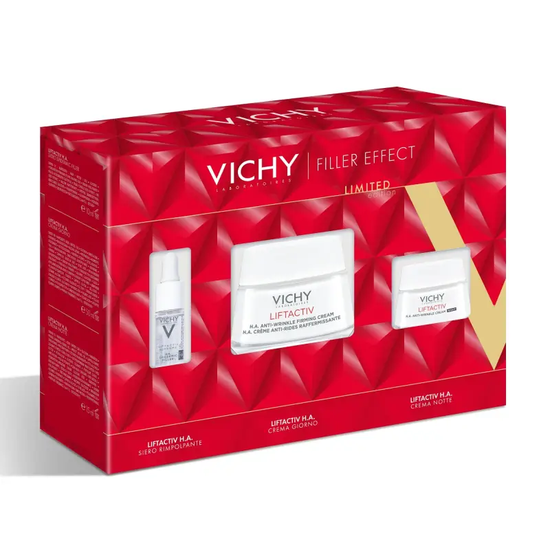 Liftactiv Cofanetto Liftactiv H.A. Epidermic Filler Siero+Crema Giorno+Crema Notte - Trattamento antietà pelli mature,Crema antirughe,Cofanett