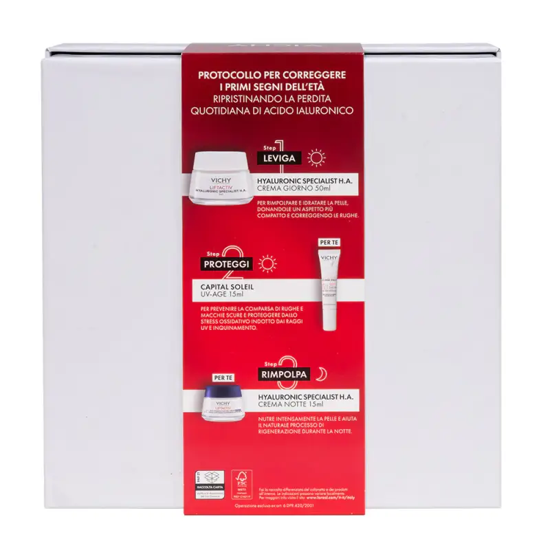 Liftactiv Cofanetto Spa Protocollo Antirughe Liftactiv H.A. Crema PNM + UVAGE + Crema Notte - Trattamento antietà pelli mature, Crema antirughe miniatura 2