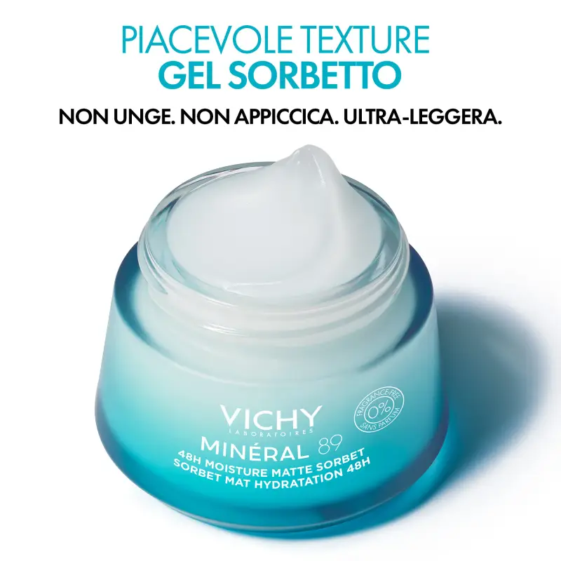 Mineral 89 Minéral 89 Gel Sorbetto Idratante Effetto Mat 48H - Crema idratante viso, Crema viso pelle grassa miniatura 2