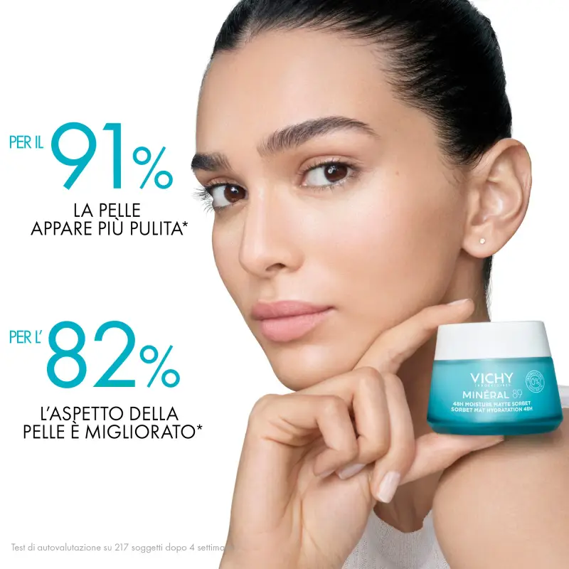 Mineral 89 Minéral 89 Gel Sorbetto Idratante Effetto Mat 48H - Crema idratante viso, Crema viso pelle grassa miniatura 3