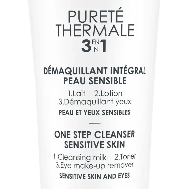 Purete Thermale Pureté Thermale Latte Struccante 3in1 pelle sensibile - Latte detergente, Tonico viso, Struccante miniatura 3