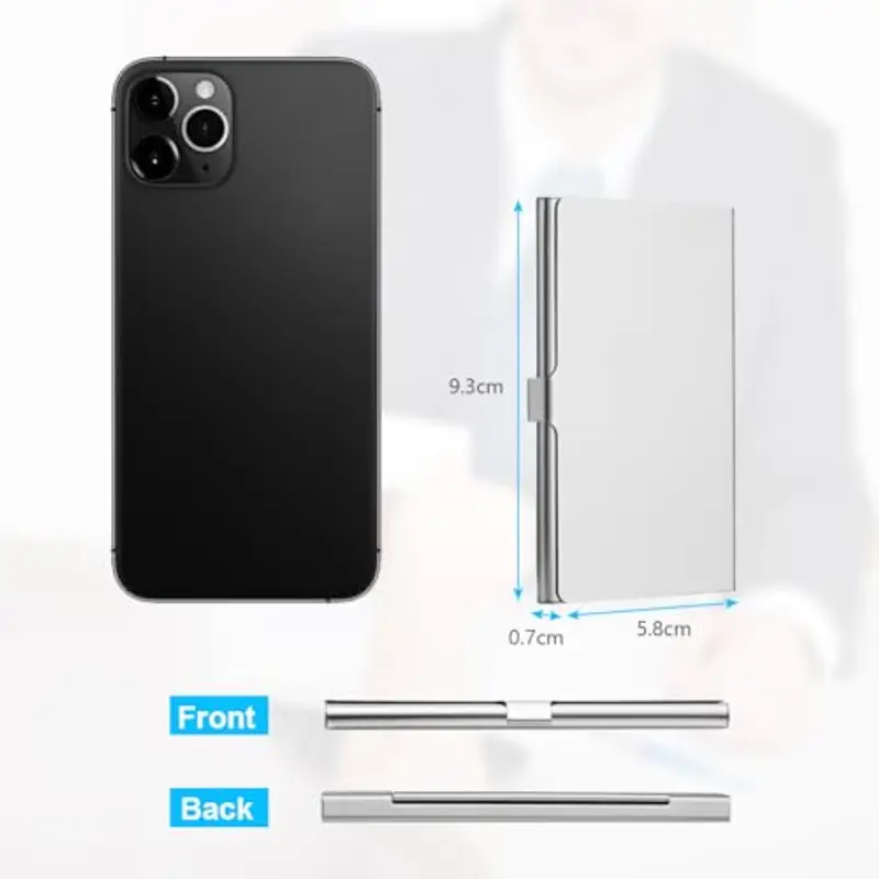 Vicloon Porta carte di credito Uomo Bianco 1599814 miniatura 2