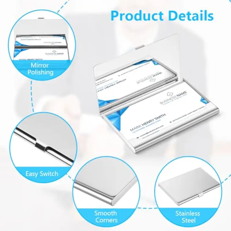 Vicloon Porta carte di credito Uomo Bianco 1599814 miniatura 3