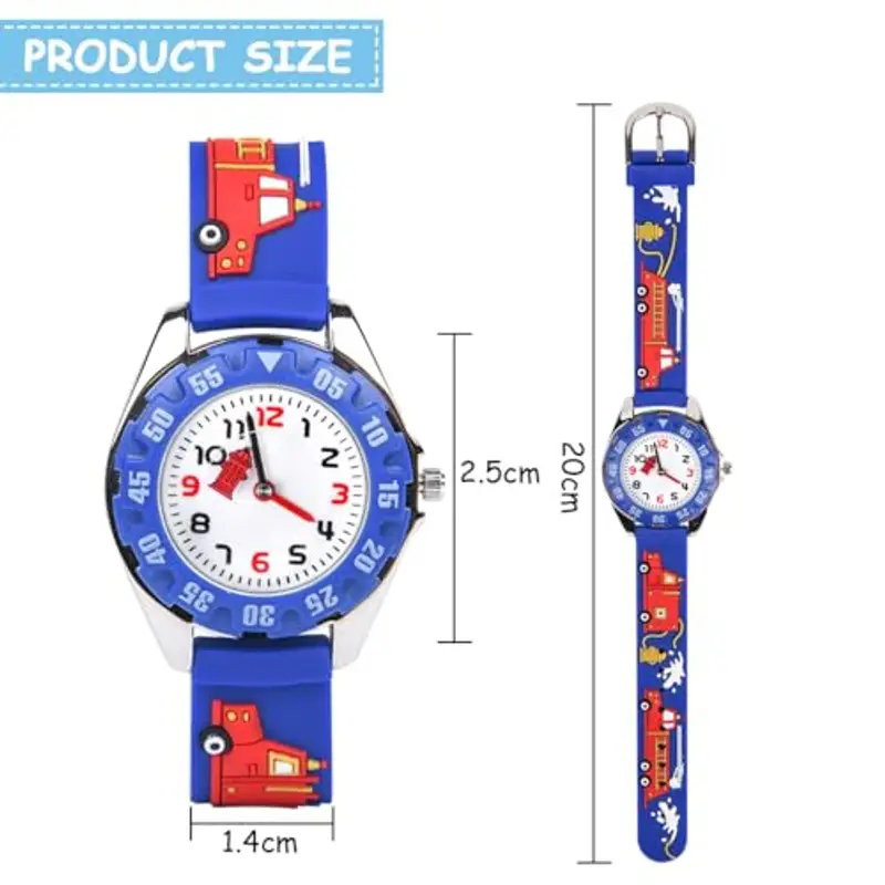 Vicloon Orologio Bambini, Orologio da Polso per Ragazzi e Ragazze 3D, Quarzo Educativo Analogico Impermeabile 30M, Sport Braccialetto Cartoon In Silicone, Movimento al Quarzo, Regalo di Natale miniatura 2