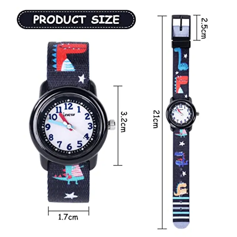 Vicloon Orologio Bambini, Orologio da Polso per Ragazzi e Ragazze 3D, Quarzo Educativo Analogico Impermeabile 30M, Sport Braccialetto Cartoon In Silicone, Movimento al Quarzo, Regalo di Natale miniatura 2