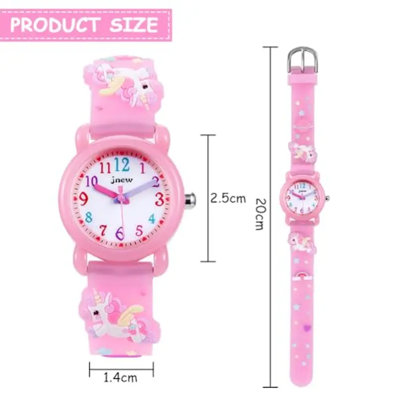 Vicloon Orologio Bambini, Orologio da Polso per Ragazzi e Ragazze 3D, Quarzo Educativo Analogico Impermeabile 30M, Sport Braccialetto Cartoon In Silicone, Movimento al Quarzo, Regalo di Natale miniatura 2