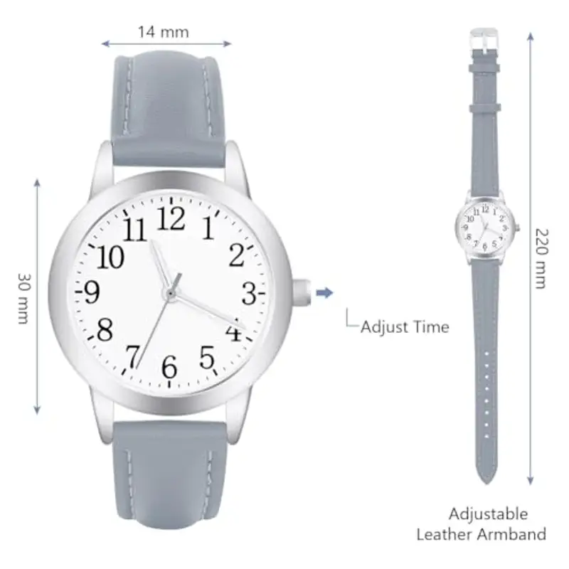 Vicloon Orologio Da Donna, Orologio Al Quarzo Analogico, Polso Per Donna Da Classico Business Casual (Blu) miniatura 2