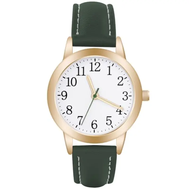 Vicloon Orologio Da Donna, Orologio Al Quarzo Analogico, Polso Per Donna Da Classico Business Casual (Verde)