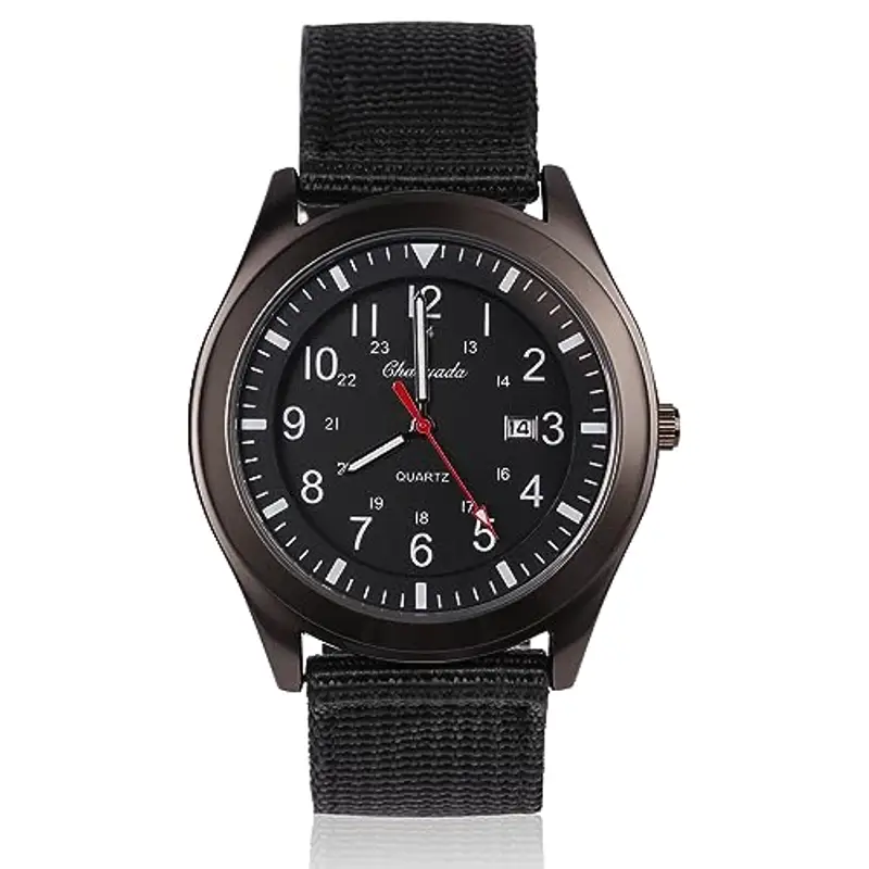 Vicloon Orologio da Uomo, Orologio Analogico al Quarzo, Orologio Militare Che si Illumina al Buio Con Datario e