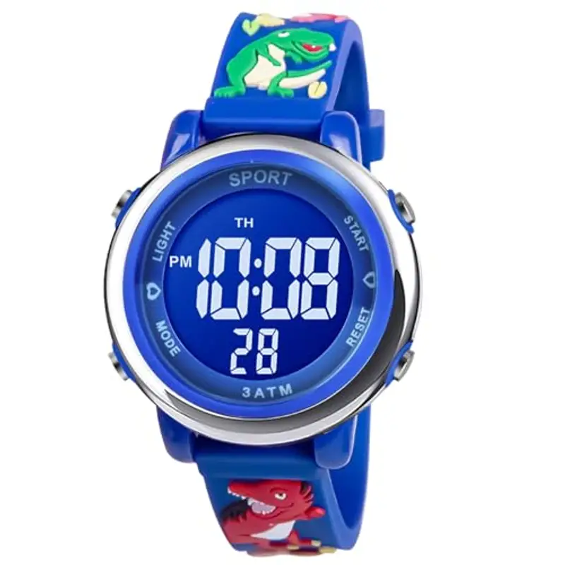 Vicloon Orologio Digitale per Bambini, Orologio da Polso per Ragazzi e Ragazze, Polso unicorno, Cartoni 3D Waterproof Retroilluminazione a 7 Colori, Regalo di Natale Regali per Ragazzi e Ragazze