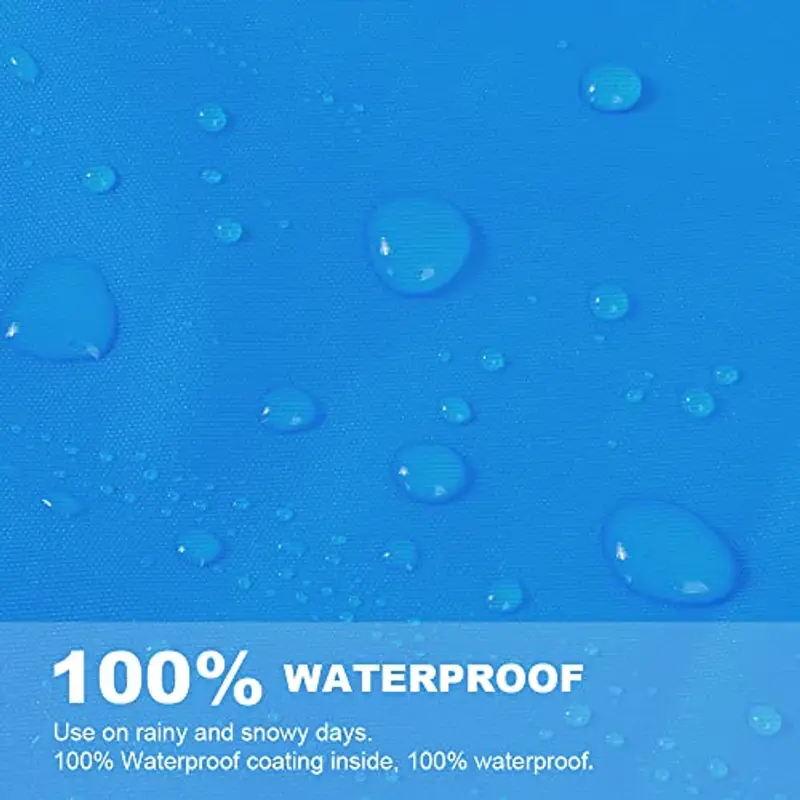 Vicloon Poncho Impermeabile, Adulti Trasparenti Cappotto di Pioggia per Uomo e Donna (Blu) miniatura 3