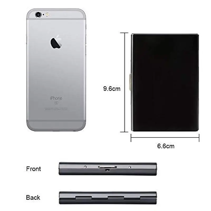 Vicloon Porta carte di credito Uomo Nero 942644 miniatura 2