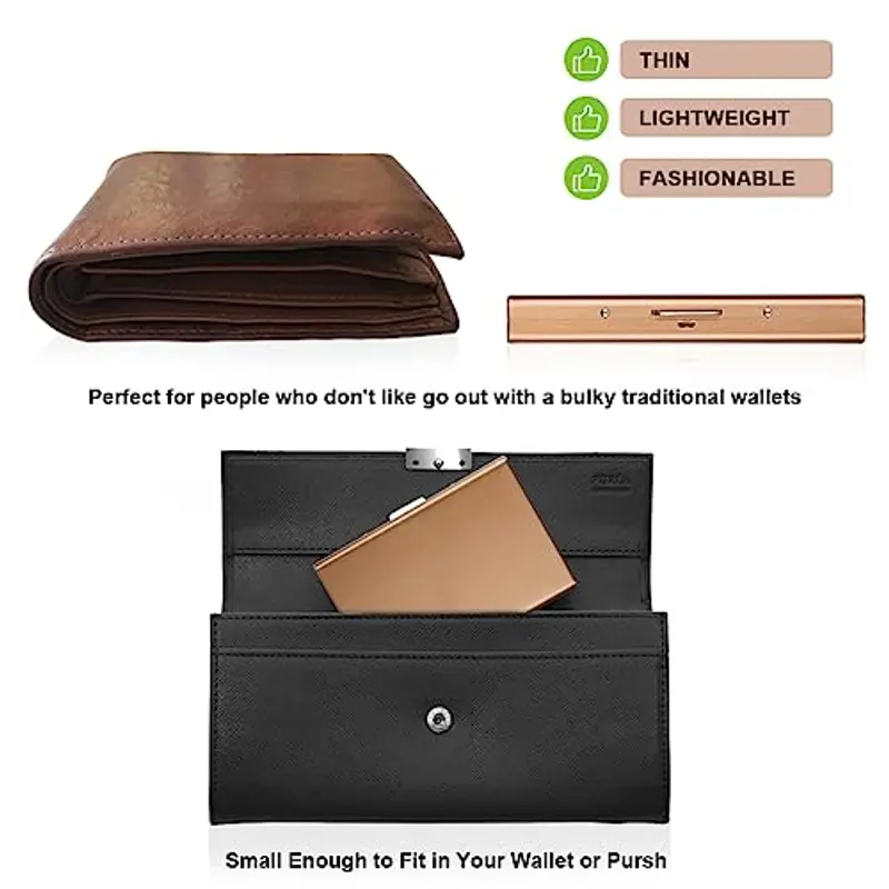 Vicloon Porta carte di credito Uomo Rosa 1599810 miniatura 3