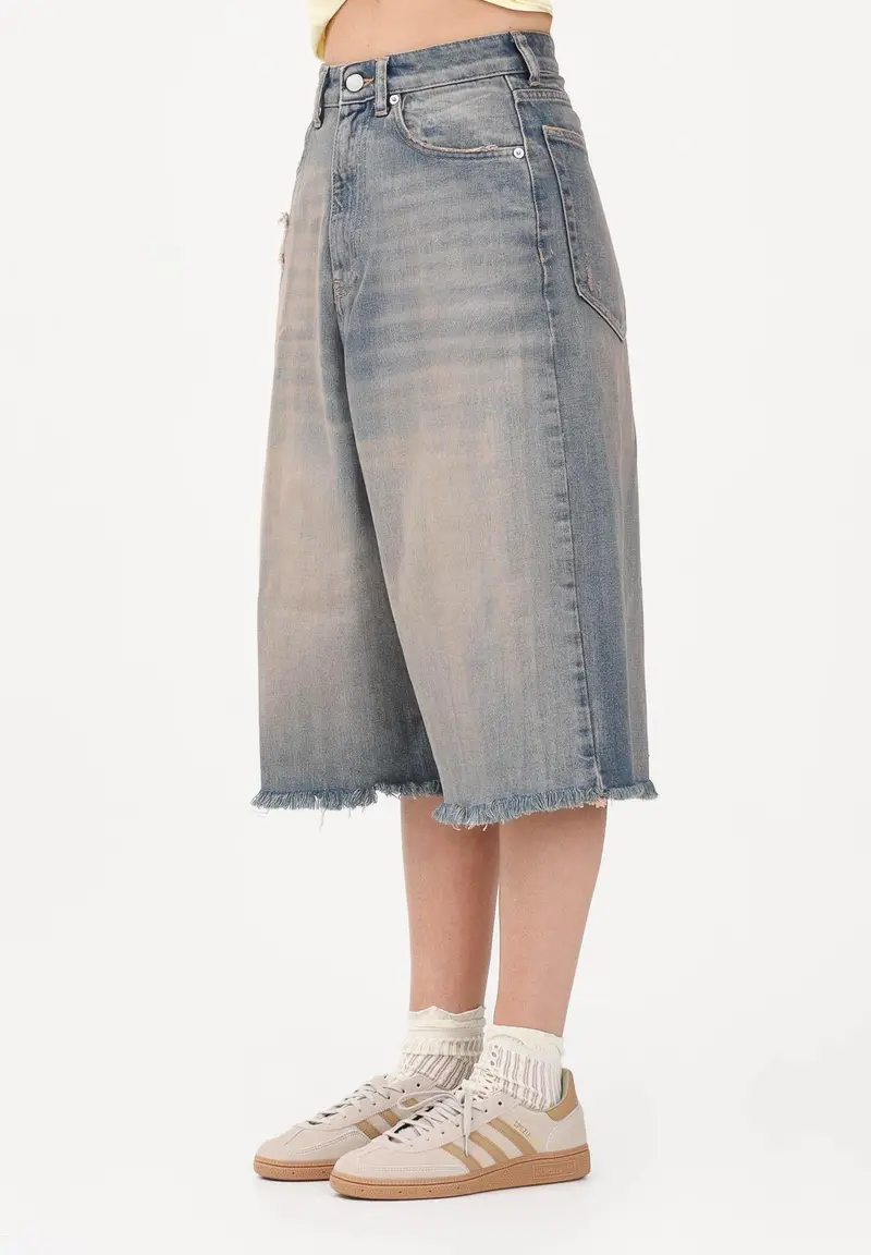 Bermuda Carola in denim sabbiato da donna