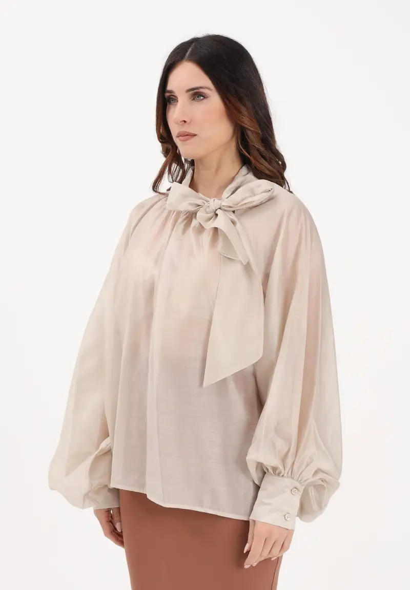 Blusa beige da donna