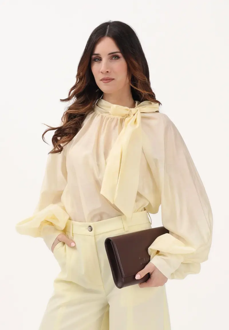 Blusa gialla da donna miniatura 2