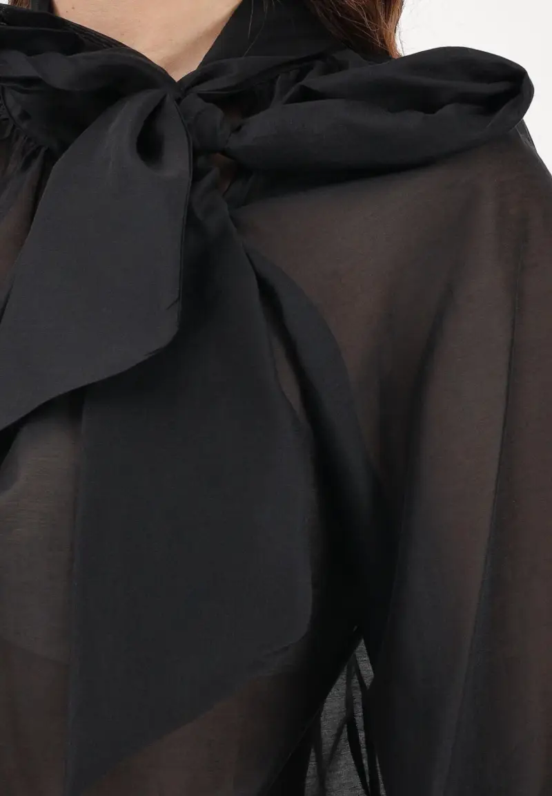 Blusa nera da donna miniatura 3