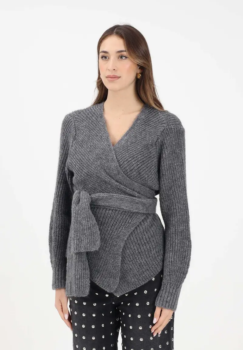 VICOLO Cardigan Donna Grigio 3881749