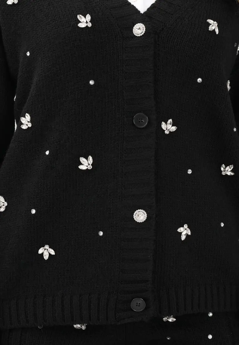 VICOLO Cardigan Donna Nero 3964067 miniatura 3