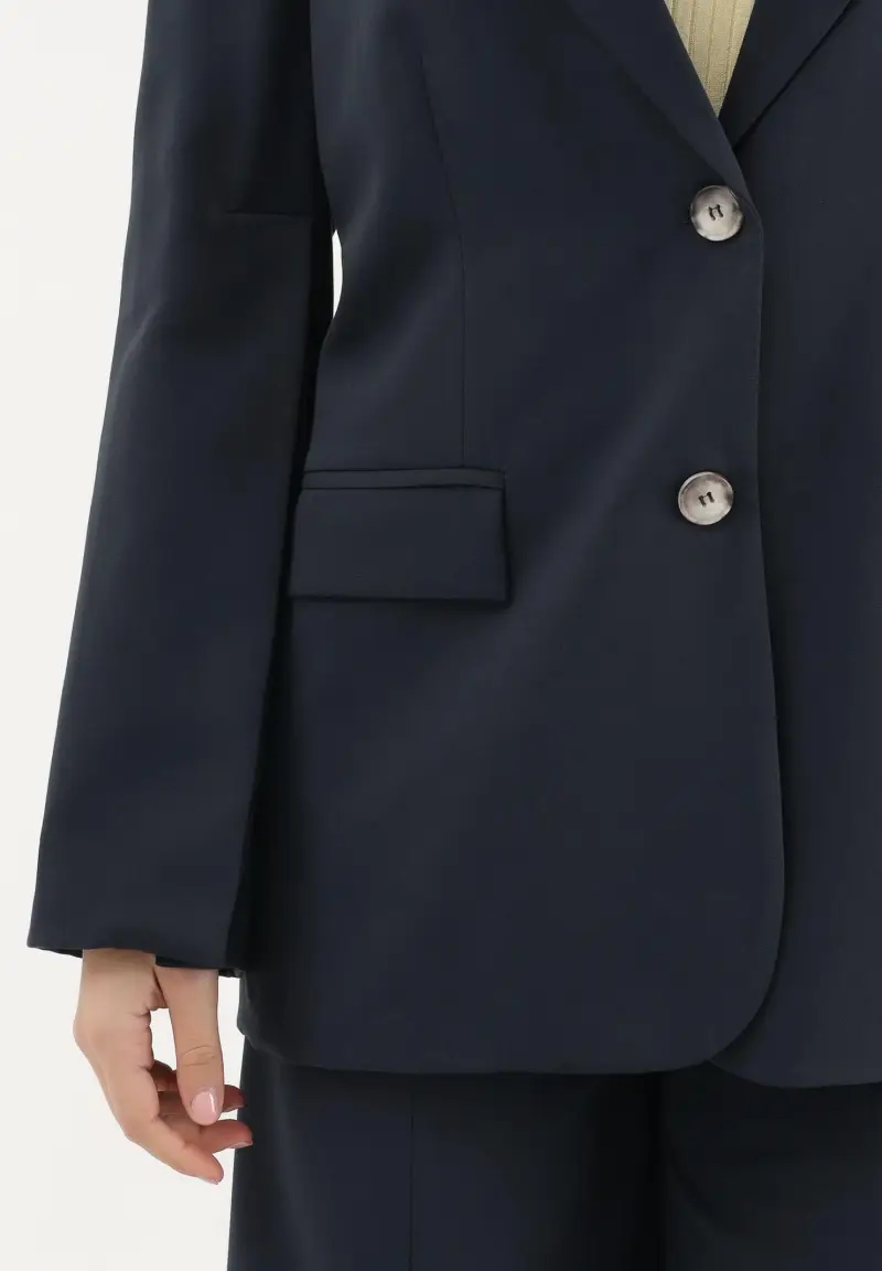 Giacca blu da donna miniatura 3