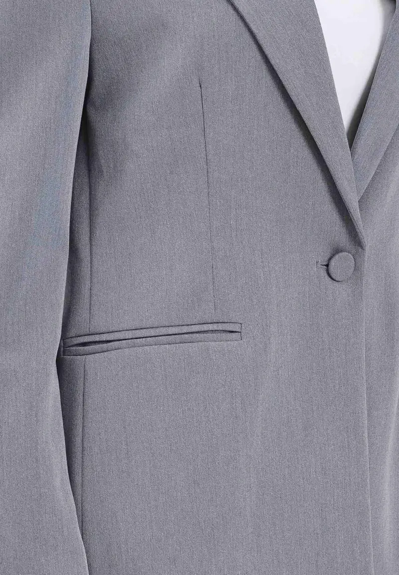 Giacca grigia da donna miniatura 3