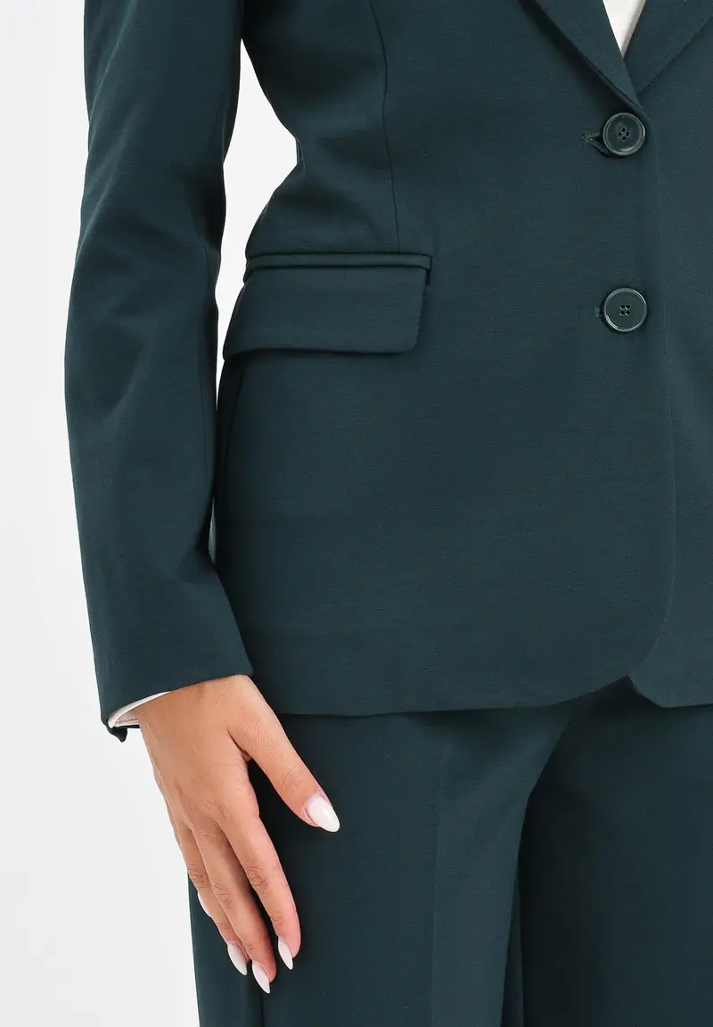 Giacca verde da donna miniatura 3