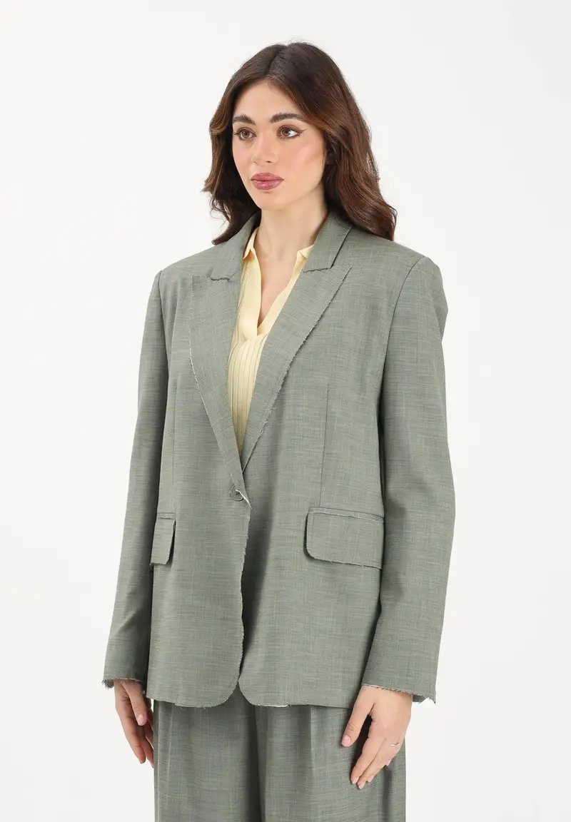 Giacca verde salvia da donna