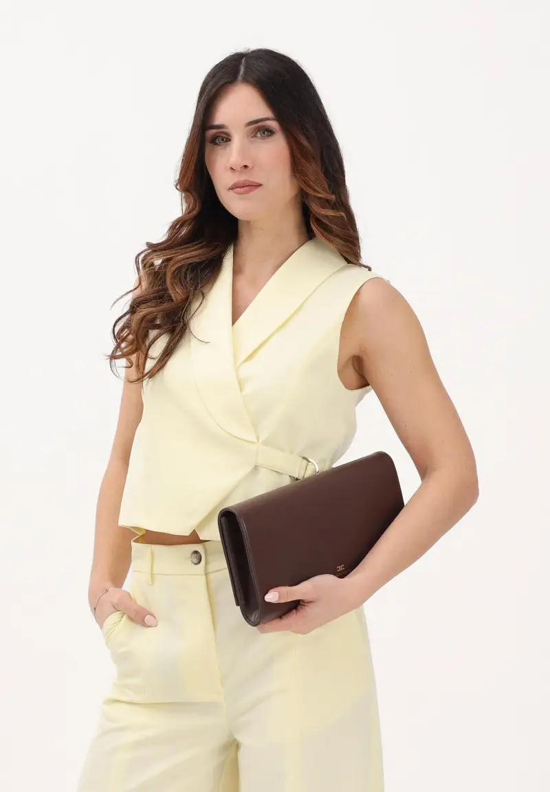 VICOLO Gilet Donna Giallo 4217061 miniatura 2