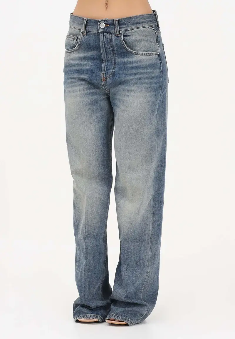 Jeans Adriana in denim medio da donna con leggere sfumature used