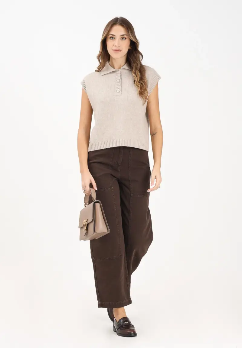 VICOLO Jeans Donna Marrone 3622822 miniatura 2