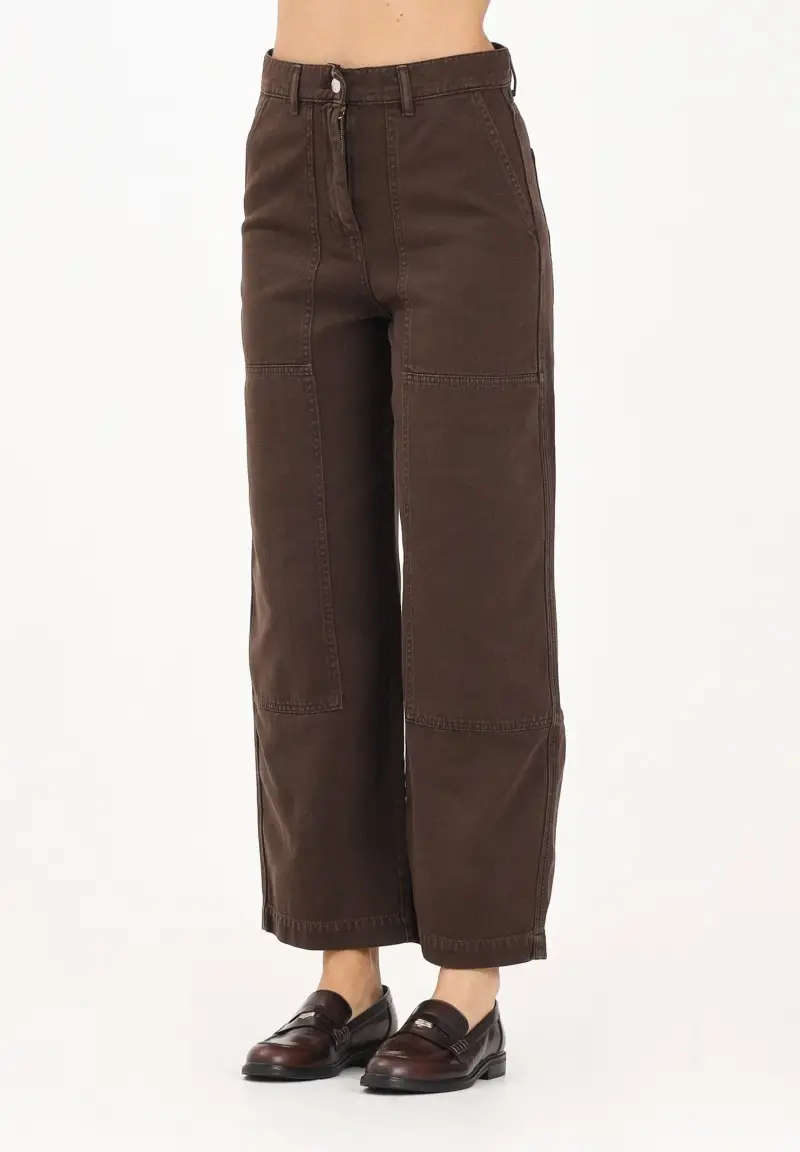 VICOLO Jeans Donna Marrone 3622822