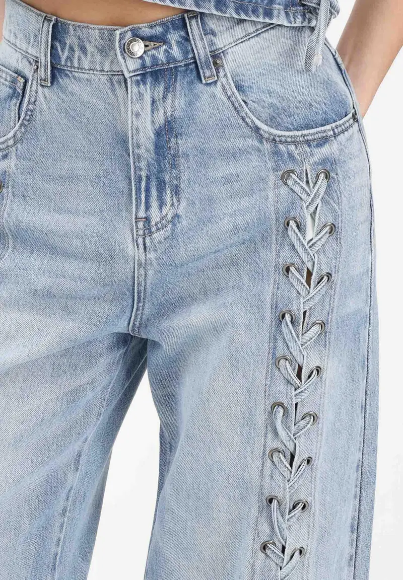 Jeans Cora in denim chiaro da donna miniatura 3