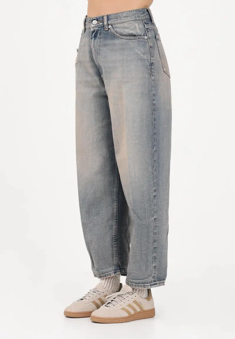 Jeans Laila in denim chiaro sabbiato da donna