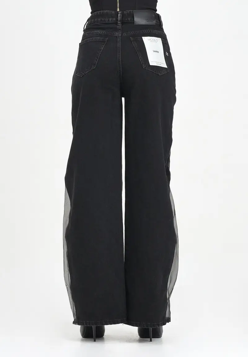 VICOLO Jeans Donna Nero 1284898 miniatura 3