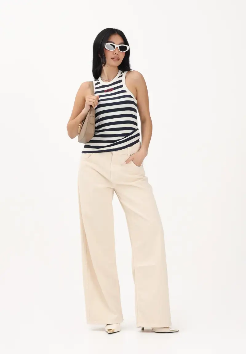 Jeans Mia vaniglia da donna miniatura 2