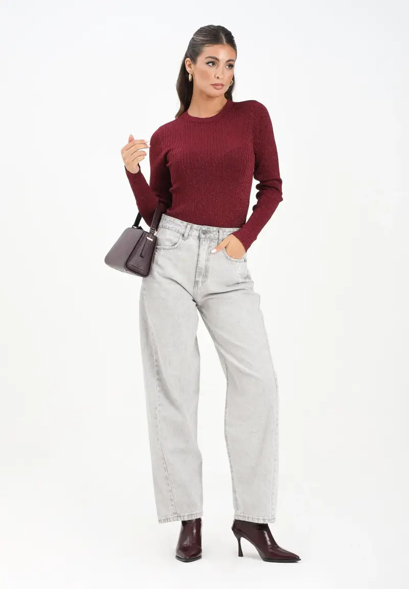 VICOLO Jeans Donna Grigio 2817754 miniatura 2