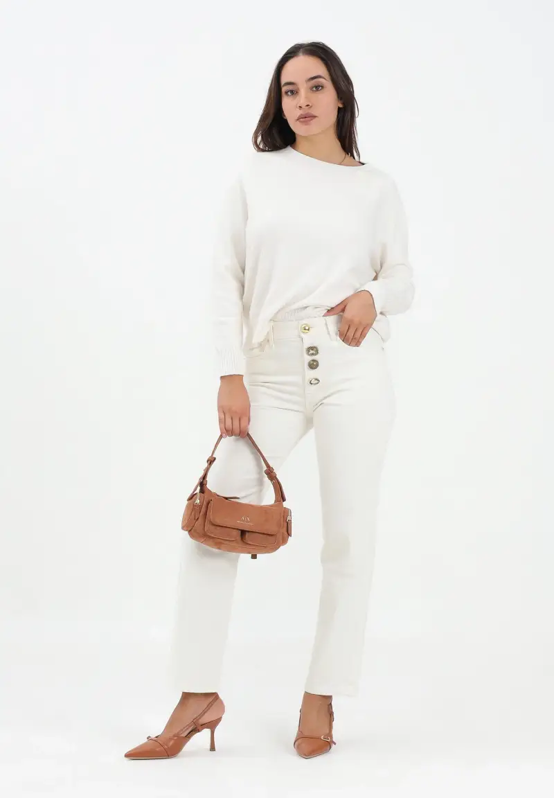 VICOLO Jeans Donna Bianco 2910879 miniatura 2