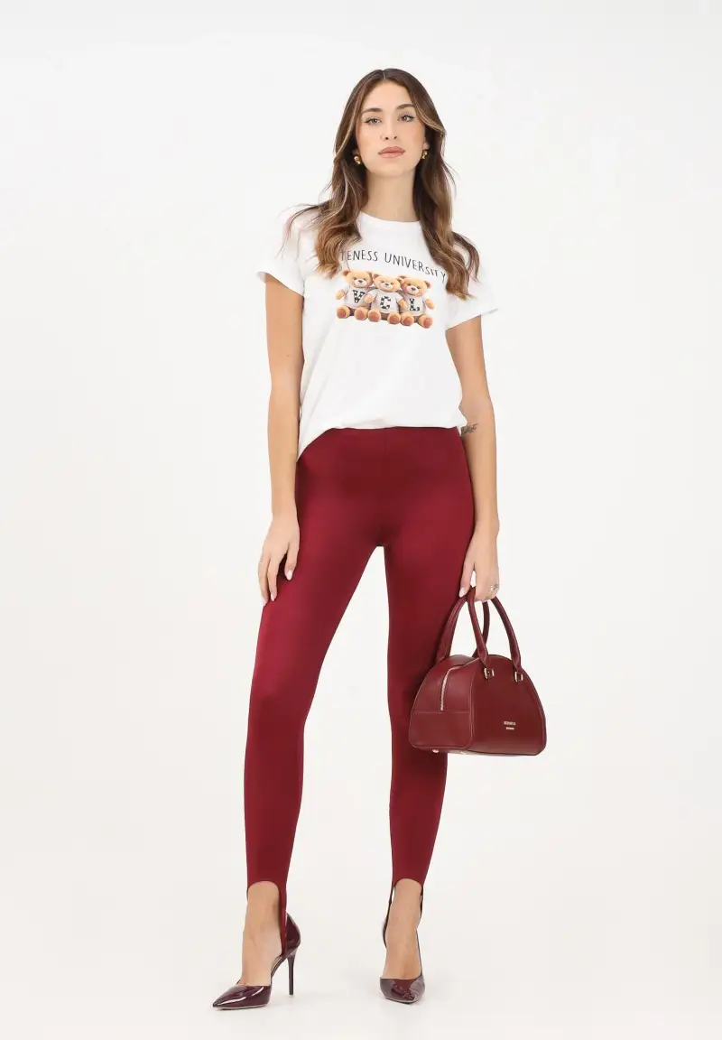 VICOLO Leggings Donna Bordeaux 3881746 miniatura 2