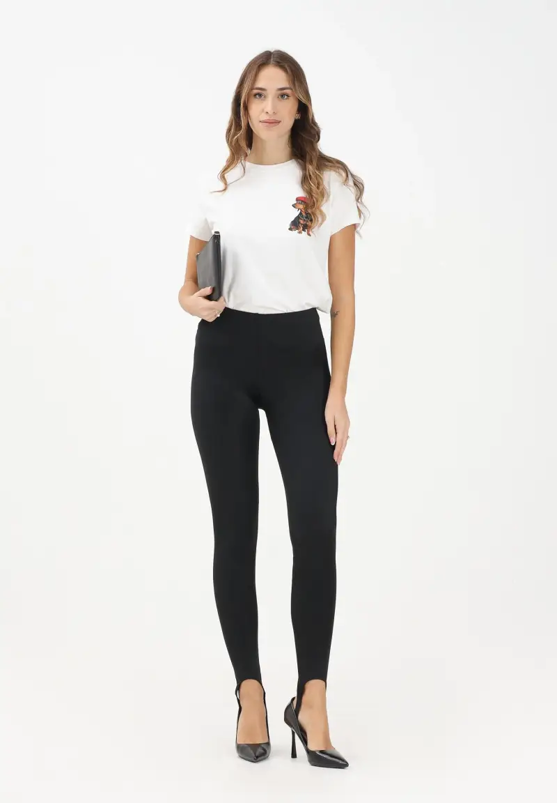 VICOLO Leggings Donna Nero 3622893 miniatura 2
