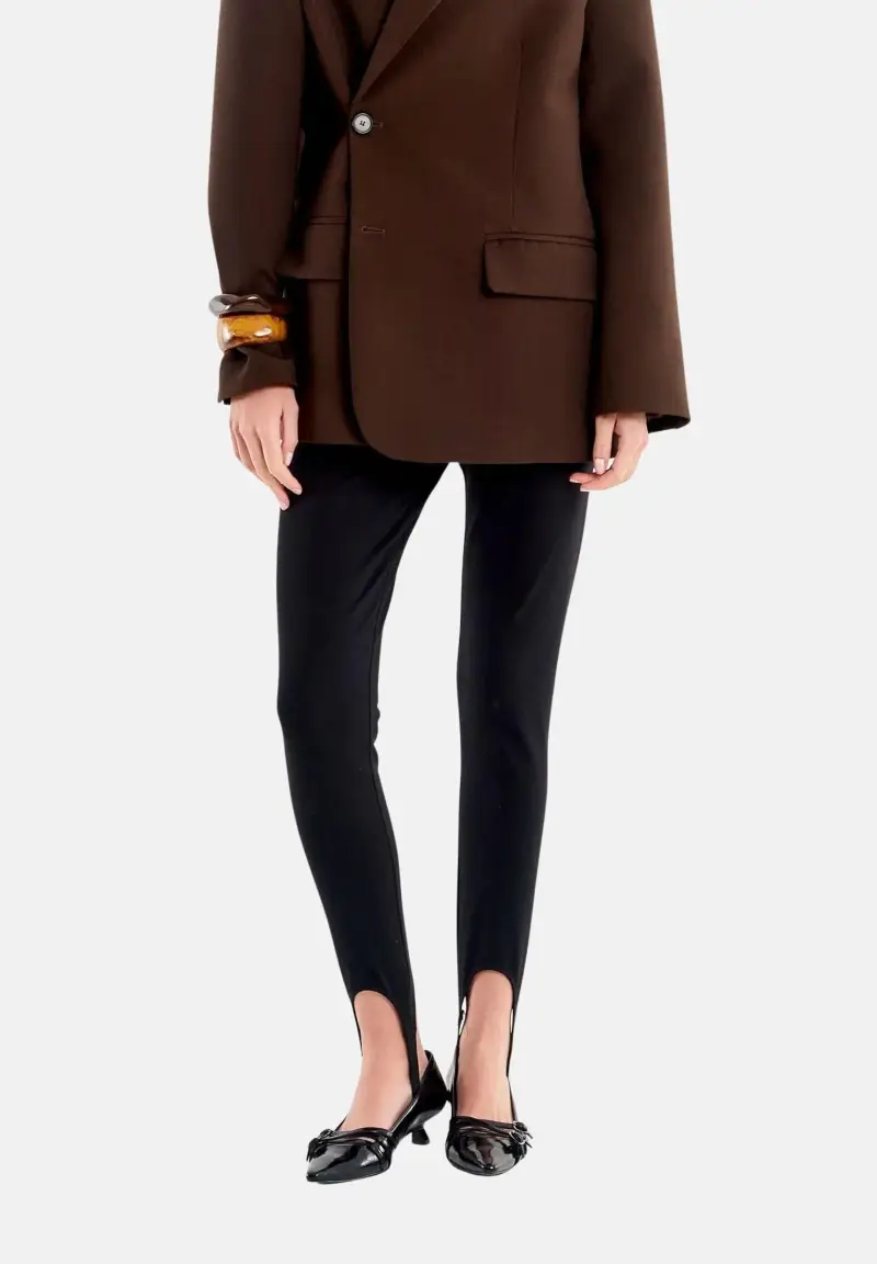 VICOLO Leggings Donna Nero 3900843 miniatura 2