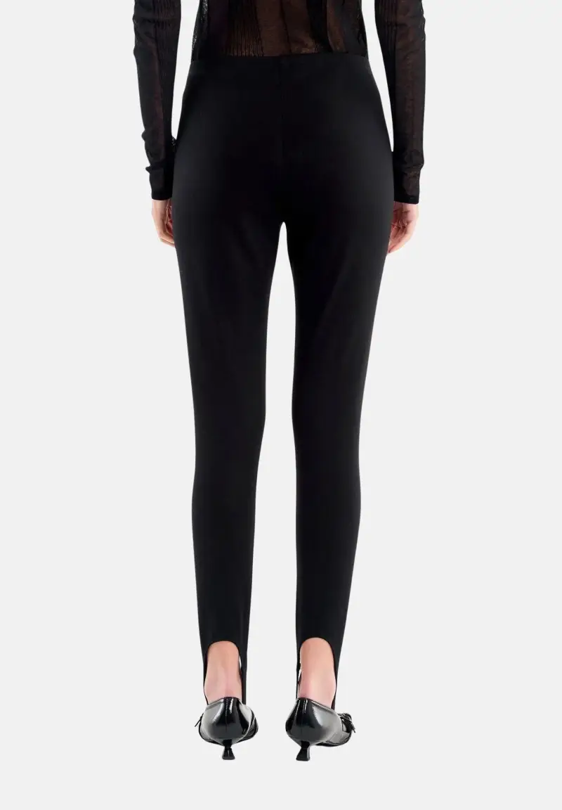 VICOLO Leggings Donna Nero 3900843 miniatura 3