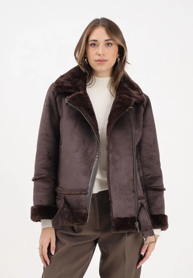 Montone marrone da donna miniatura 2