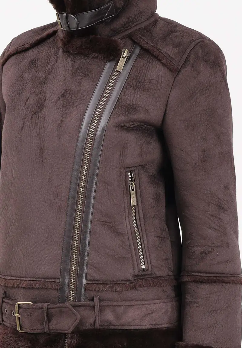 Montone marrone da donna miniatura 3